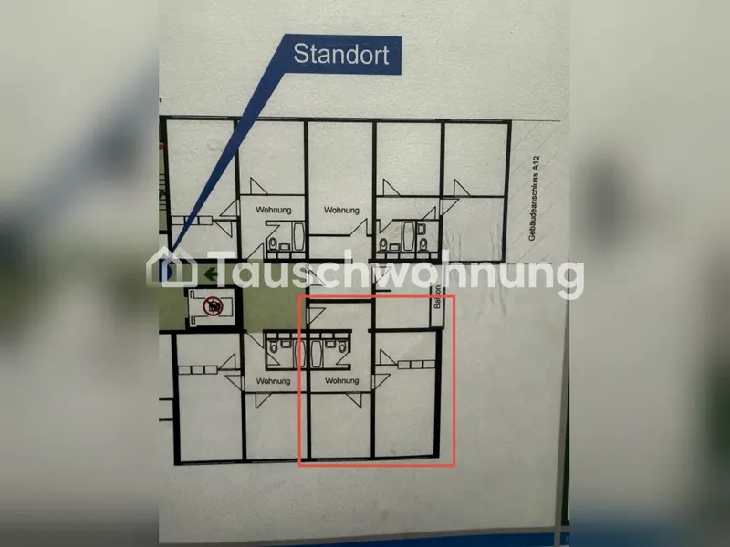 Tauschwohnung: Suche eine 2-3 Zimmer mit Balkon — photo 1